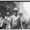 John Philip Sousa in front of marching band, 1914