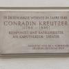 Conradin Kreutzer plaque