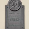 Liszt plaque Mozes & Aaron-kerk