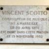 Plaque Vincent Scotto