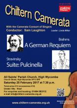 The Chiltern Camerata performs music by Brahms and Stravinsky